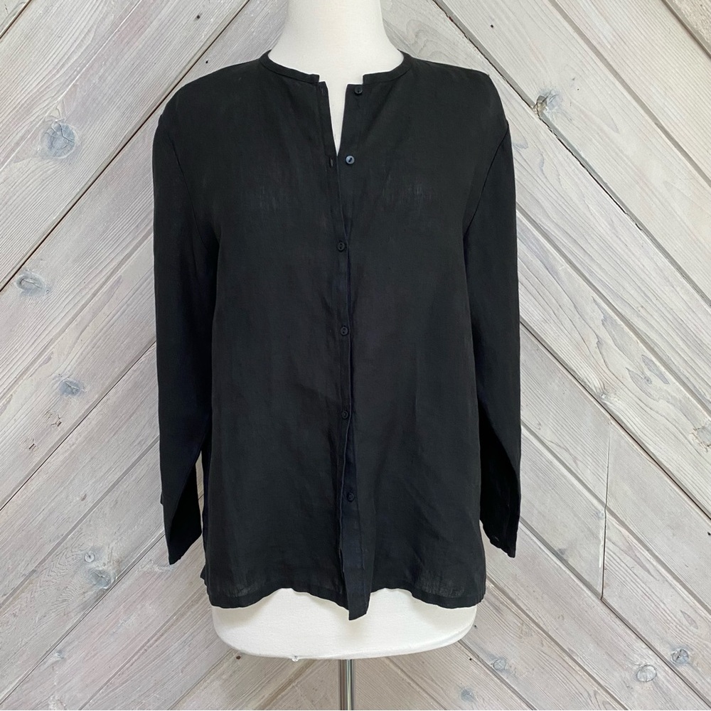 Eileen Fisher Irish Linen Blouse - Picture 2 of 11